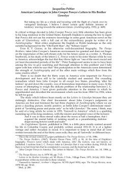 American Landscapes - powys