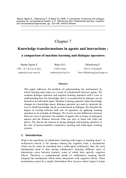 a comparison of machine learning and dialogue operators