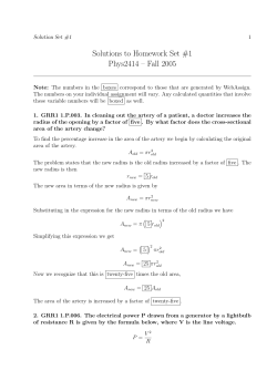 Solutions to Homework Set #1 Phys2414 – Fall 2005