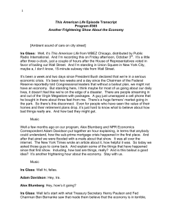 Another Frightening Show About the Economy