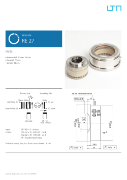ResolveR &bull; Hollow shaft &Oslash;: max. 30 mm &bull; Outer &Oslash;: 72 mm &bull; Length