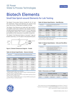 Biotech Test Elements