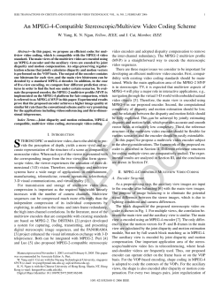 An MPEG-4-Compatible Stereoscopic/Multiview Video Coding