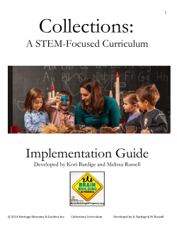 Collections: A STEM Focused Curriculum Implementation Guide