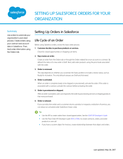 Setting Up Salesforce Orders for Your Organization