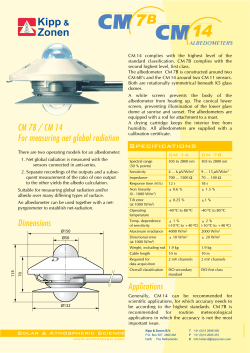 CM 7b and CM 14 Albedometers - Webarchiv ETHZ / Webarchive ETH