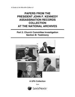 papers from the president john f. kennedy assassination