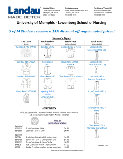 Landau Uniforms - University of Memphis