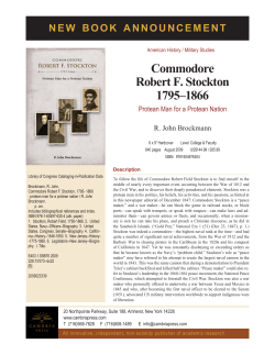 Commodore Robert F. Stockton 1795–1866