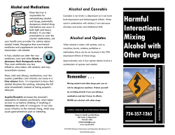 Harmful Interactions: Mixing Alcohol with Other Drugs