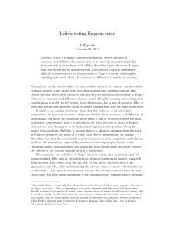 Individuating Fregean sense (final)