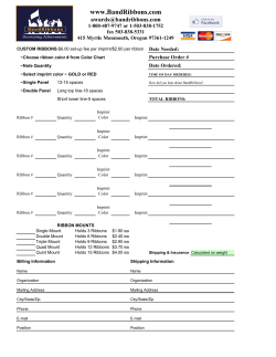 Order Form - BandRibbons.com