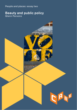 Beauty and public policy - UK Government Web Archive