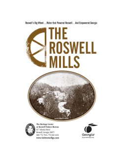 THE ROSWELL MILLS - Visit Roswell, GA