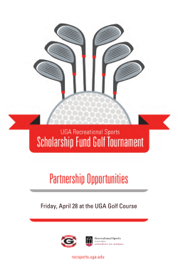 Partnership Opportunities - UGA Recreational Sports