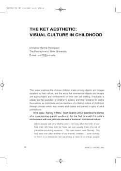 the ket aesthetic: visual culture in childhood