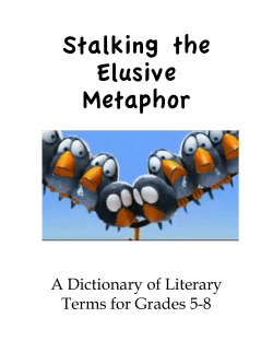 Stalking the Elusive Metaphor - Ms. Collopy`s Wiki