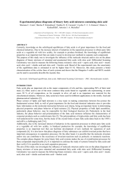 Experimental phase diagrams of binary fatty acid mixtures