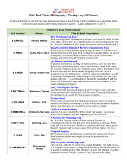 Kids` Book Themes Bibliography | Thanksgiving (Fall Season) Click