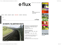 An Exhibition On Board the Trans- Siberian Train Curated by: Adam