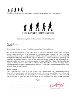 Transcript - The Leakey Foundation