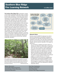Southern Blue Ridge Fire Learning Network