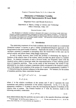 648 Elimination of Redundant Variables in a Partially