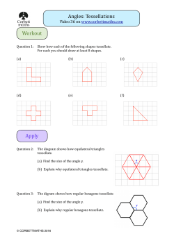 Angles: Tessellations Workout Apply