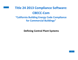 Assign Fluid Segments - CBECC-Com Nonresidential Compliance