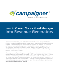How to Convert Transactional Messages into Revenue Generators