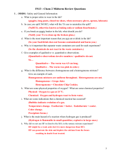 Sample Midterm Question Answers/FS13