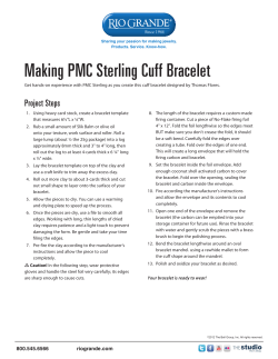 Making PMC Sterling Cuff Bracelet