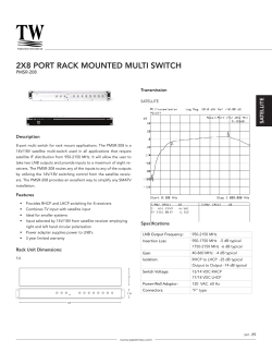 2x8 PorT rAck MounTEd MuLTI SwITch