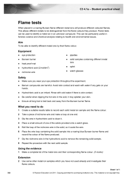 Identifying metal ions
