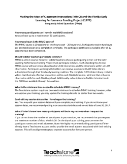 MMCI - Florida Office of Early Learning