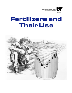 Fertilizers and Their Use