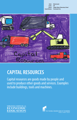 Capital Resources - Federal Reserve Bank of Richmond