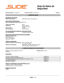 Hoja de Datos de Seguridad