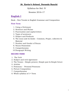 Class-IV - ST. Xavier`s school Doranda Ranchi