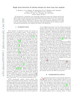 Single atom detection of calcium isotopes by atom trap trace analysis