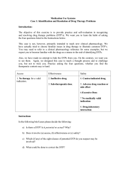 Medication Use Systems Case 1: Identification and Resolution of