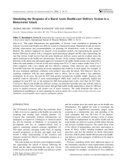 Simulating the Response of a Rural Acute Health