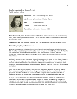 Southern Voices Oral History Project