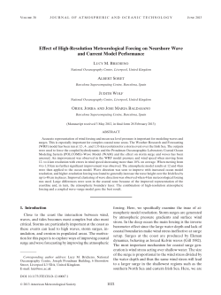 Effect of High-Resolution Meteorological Forcing on Nearshore