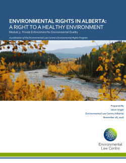 Environmental Rights Module 3: Citizen Enforcement