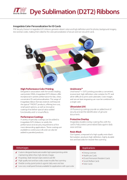 Dye Sublimation (D2T2) Ribbons