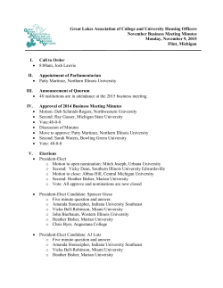 2015 Business Meeting Minutes