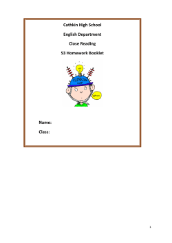 RUAE Homework Booklet