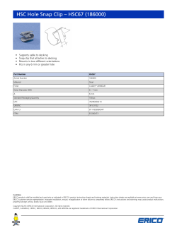 HSC Hole Snap Clip &ndash; HSC67 (186000)