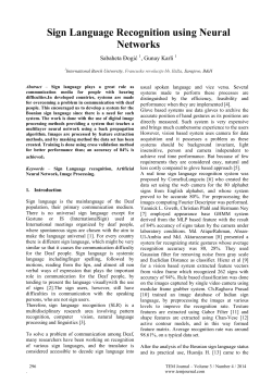 Sign Language Recognition using Neural Networks